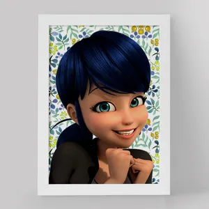 تابلو کودک خندالو مدل دختر کفشدوزکی کد 3448