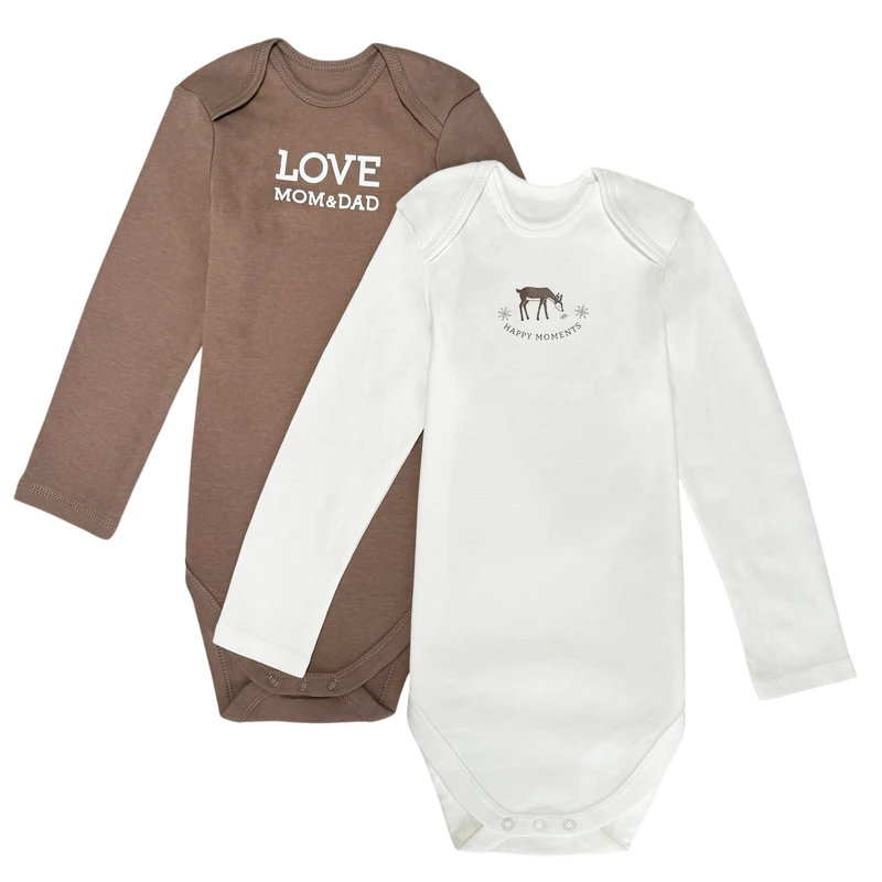 بادی آستین بلند نوزادی سی اند ای مدل 658 مجموعه 2 عددی