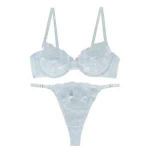 ست سوتین و شورت توری زنانه ژینا کد 1148