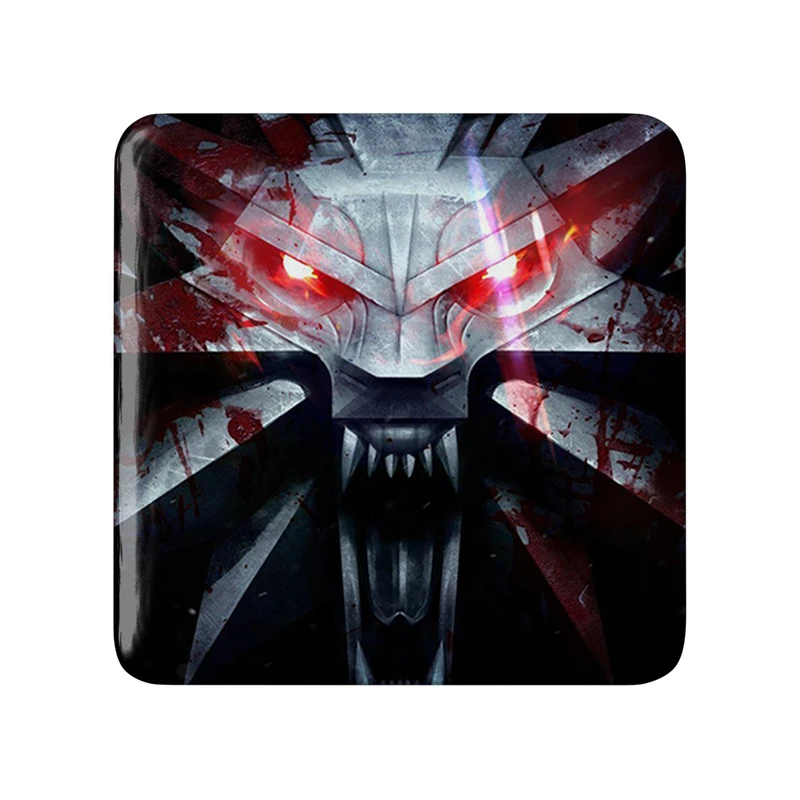 مگنت خندالو طرح گردنبند گرالت ویچر مدل مربعی کد 30948