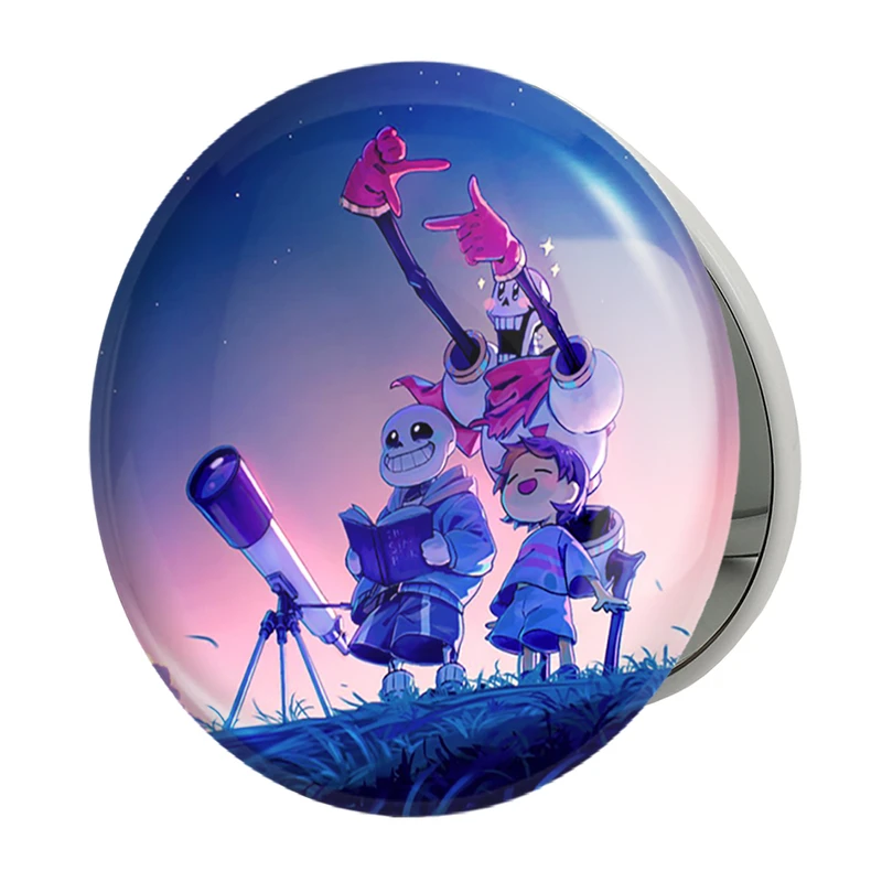 آینه جیبی خندالو طرح بازی آندرتیل (Undertale) مدل تاشو کد 31723