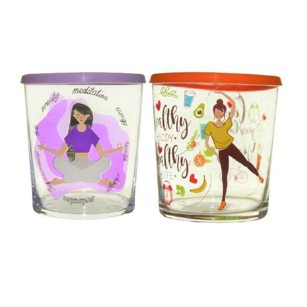 ظرف نگهدارنده لاو مدل BDG386 UB2020PK123MXZ مجموعه 2 عددی