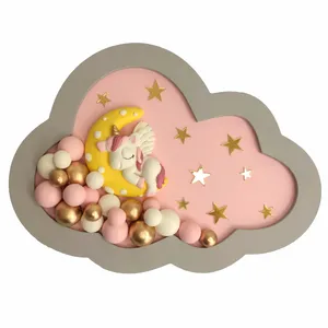 تابلو ابری اتاق کودک و نوزاد مدل یونیکورن کد 01