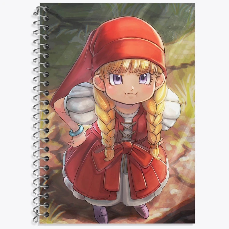 دفتر زبان 50 برگ خندالو مدل دو خط طرح بازی دراگون کوئست (Dragon Quest) کد 35218