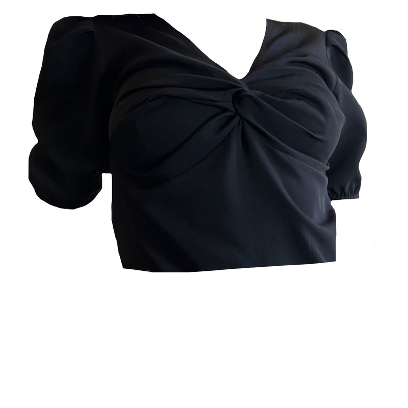 بلوز آستین کوتاه زنانه مدل گره