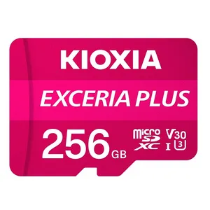 کارت حافظه‌ microSDXC کیوکسیا مدل EXCERIA PLUS کلاس 10 استاندارد U3 سرعت 100MBps ظرفیت 256 گیگابایت به همراه آداپتور SD