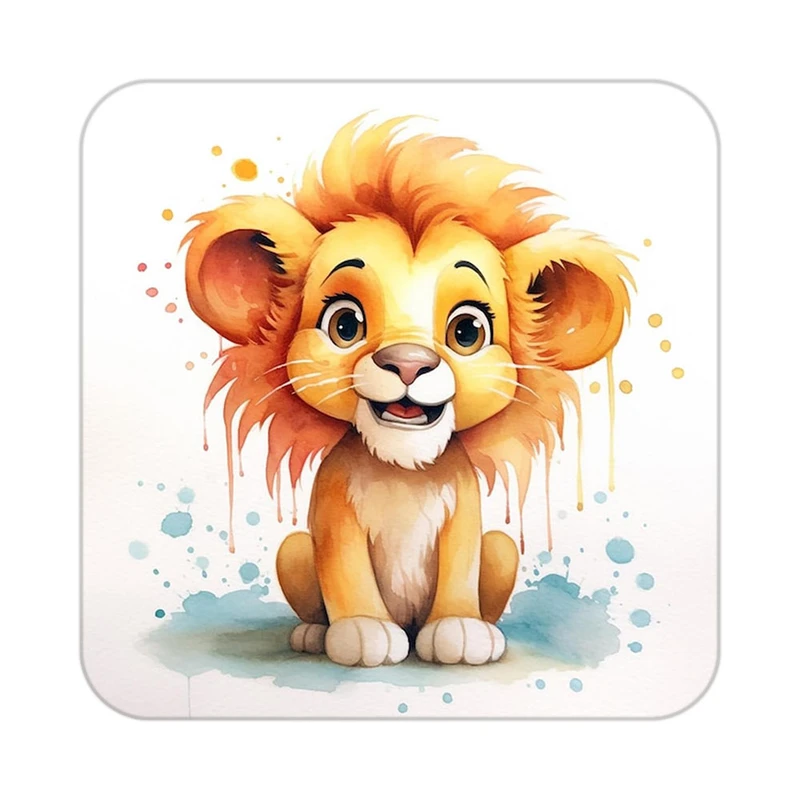 زیر لیوانی کاکتی طرح شیر مدل mp24461