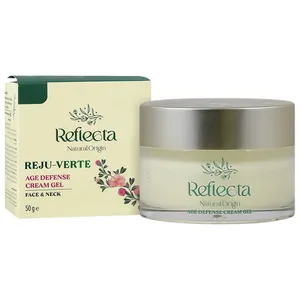 کرم ژل صورت و گردن رفلکتا مدل Reju Verte مناسب برای پوست های دارای چروک سطحی حجم 50 میلی لیتر