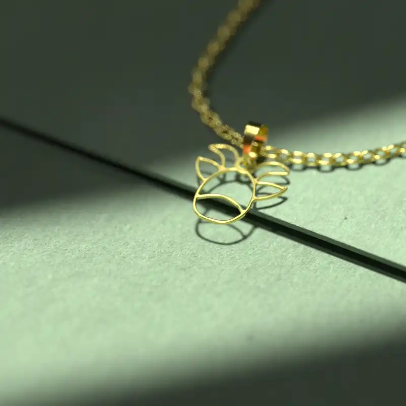 گردنبند طلا 18 عیار زنانه مدوپد مدل بز کد B3-1-1236