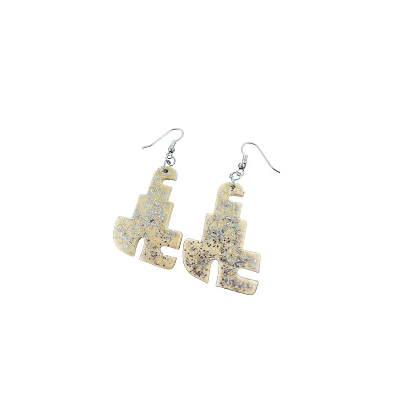 گوشواره دخترانه مدل چوب فانتزی m122