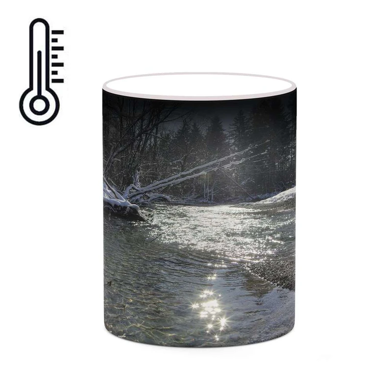 ماگ حرارتی کاکتی مدل منظره برفی کد mgh18483