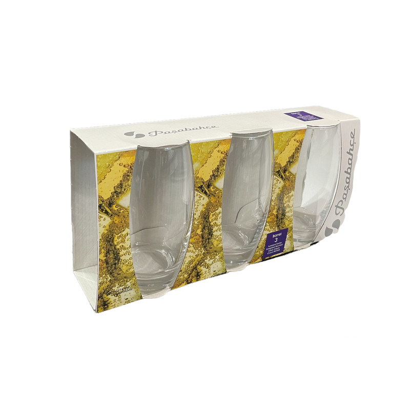 لیوان پاشاباغچه مدل Barrel کد 41020 بسته 3 عددی