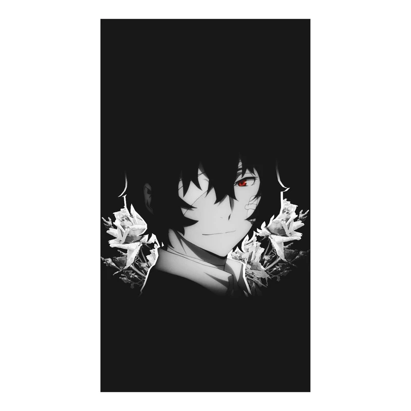 استیکر لپ تاپ و موبایل مدل انیمه طرح سگ‌های ولگرد بانگو اوسامو دازای Bungo Stray Dogs Osamu dazai کد 331