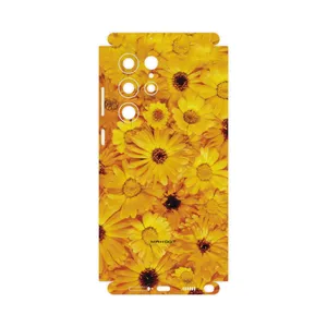MAHOOT Yellow-Flower-FullSkin Cover Sticker for Samsung Galaxy S22 Ultra 5G