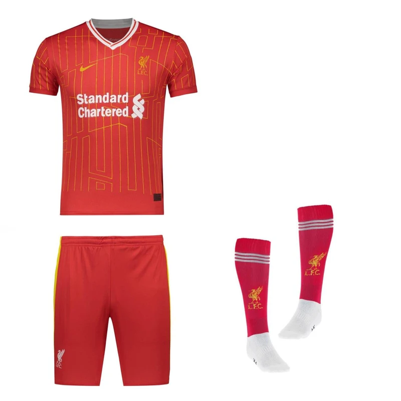 ست 3 تکه لباس ورزشی پسرانه مدل لیورپول طرح محمد صلاح کد 2025r