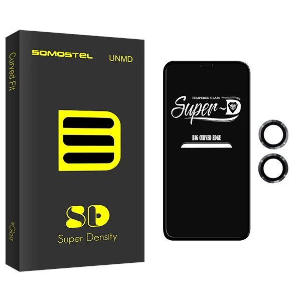 محافظ صفحه نمایش سوماستل مدل SD SuperD مناسب برای گوشی موبایل اپل iPhone 11  به همراه محافظ لنز گوشی