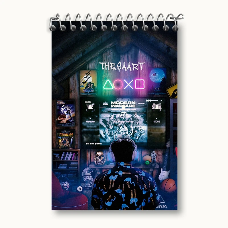 دفتر یادداشت 50 برگ خندالو مدل Game کد F2492