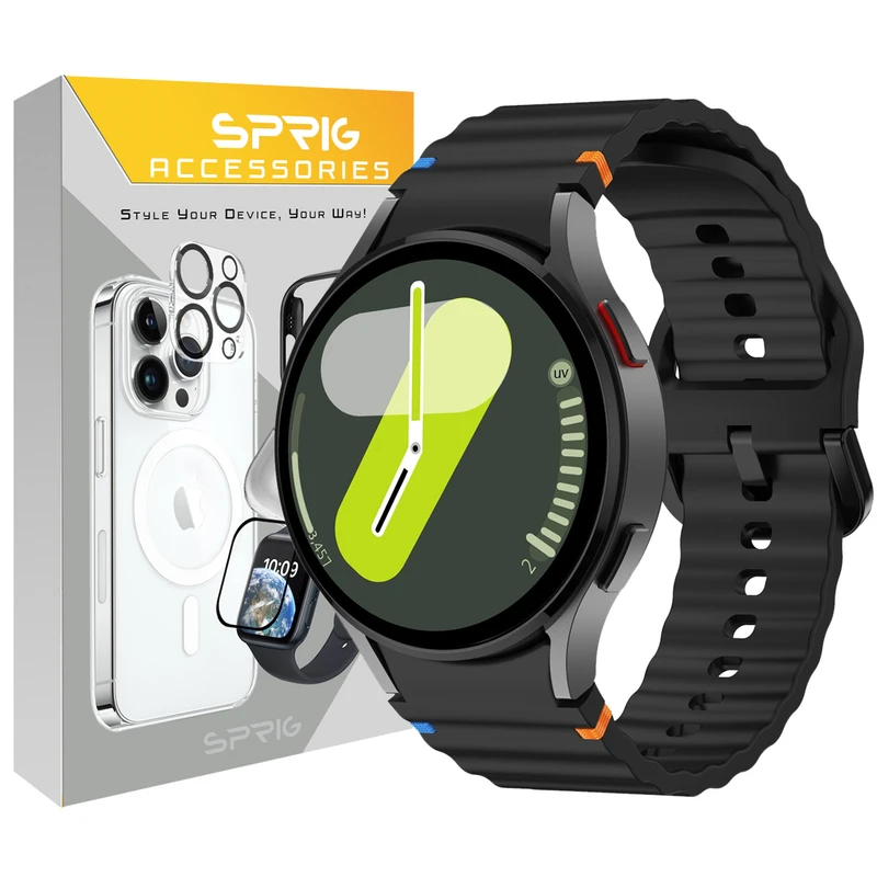 بند اسپریگ مدل Silic NewV مناسب برای ساعت هوشمند سامسونگ Galaxy Watch 7 40mm / Watch 7 44mm / Watch FE 40mm