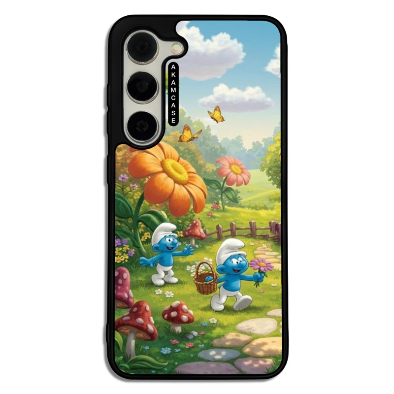 کاور آکام مدل AMC-WSGS23-SMURFS-9 مناسب برای گوشی موبایل سامسونگ Galaxy S23