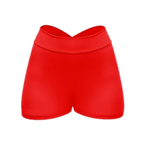 شلوارک ورزشی زنانه مدل فلامینگو پشت هفتی چین دار کد 713