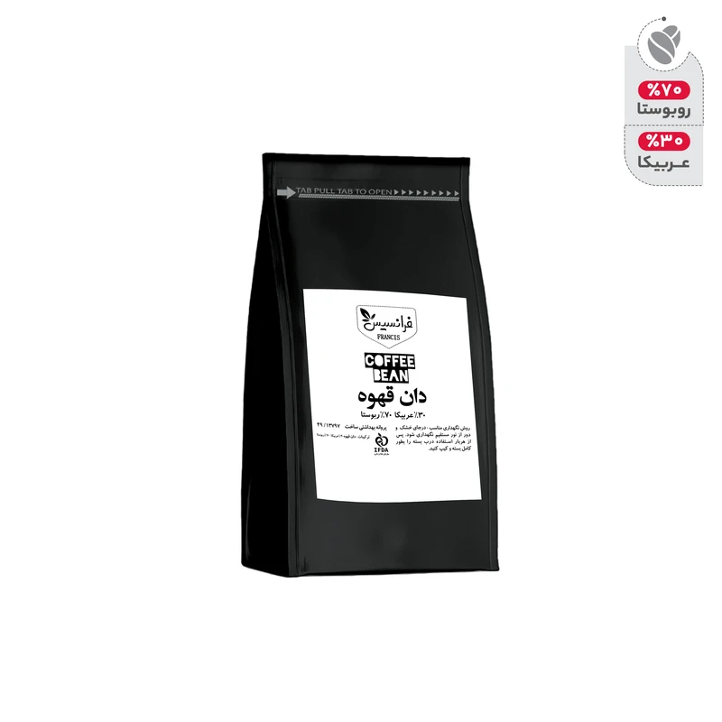 دانه قهوه روبوستا فرانسیس - 1000 گرم