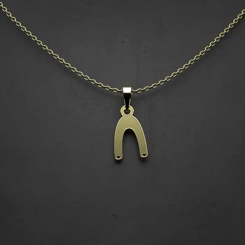 گردنبند طلا 18 عیار زنانه مدوپد مدل هندسی کد HH2-1-1119