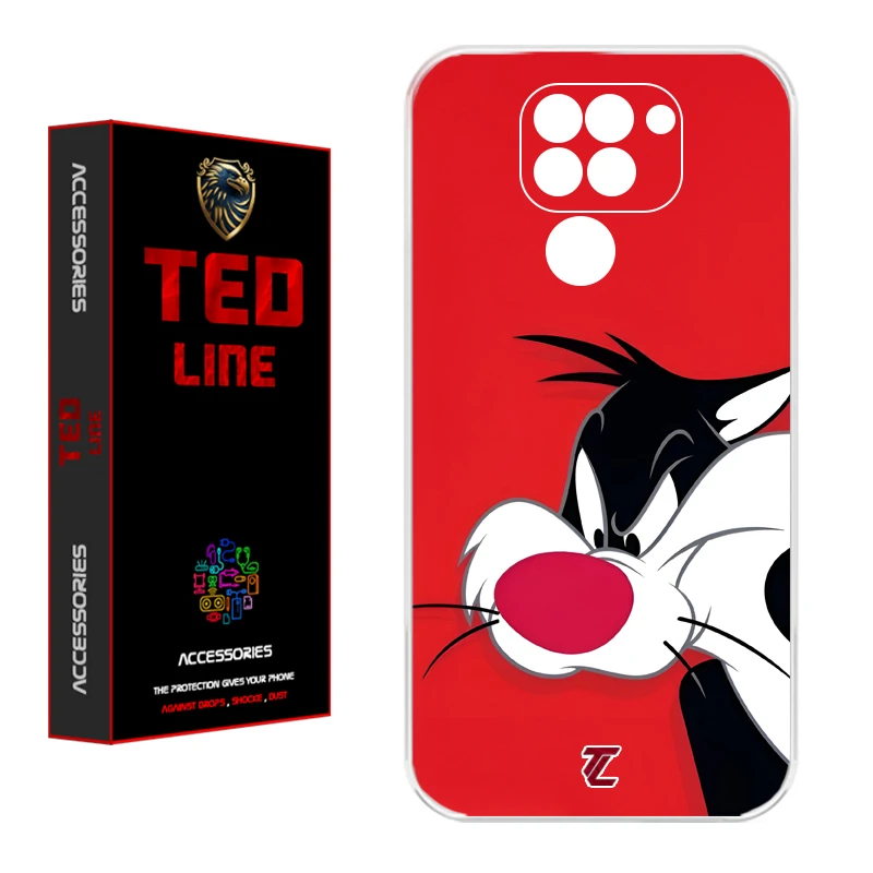 کاور تدلاین طرح کارتون سیلوستر کد 1221 مناسب برای گوشی موبایل شیائومی Redmi Note 9