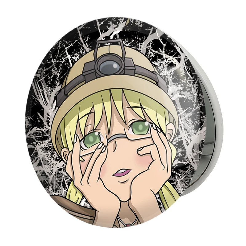 آینه جیبی خندالو طرح ریکو انیمه ساخته شده در پرتگاه Made in Abyss مدل تاشو کد 22090 