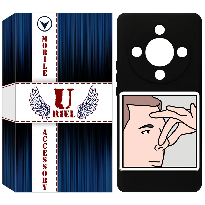 کاور یوریل قاب مدل KSH کد 87 طرح دماغ مناسب برای گوشی موبایل آنر X9b / X50 / Magic6 Lite / Magic 6 Lite