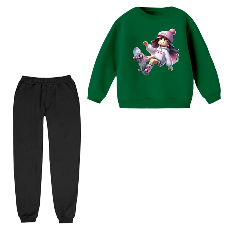 ست سویشرت و شلوار راحتی بچگانه مدل روبلاکس کد 8 