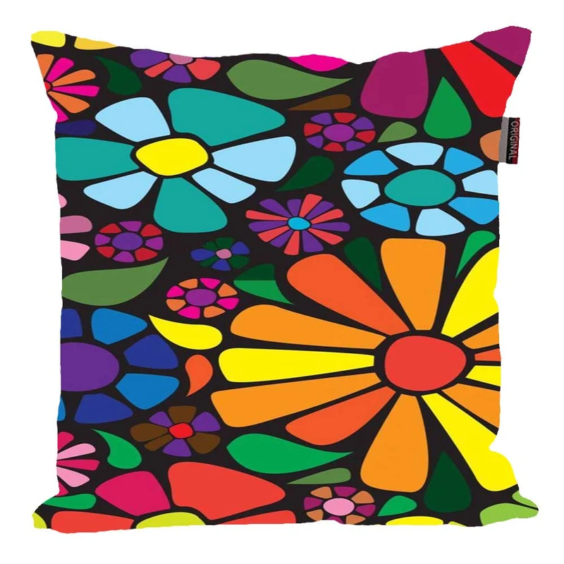 کوسن پاد آفرین مدل فانتزی طرح گل کد p55