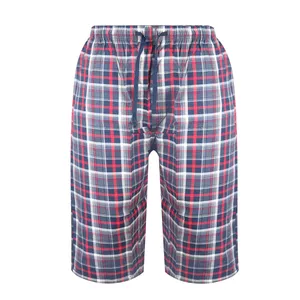 شلوارک مردانه مدل نساجی طرح چهارخانه