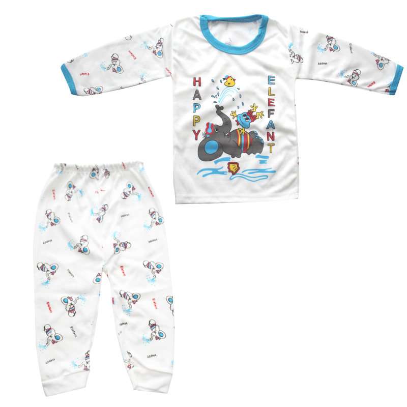 ست تی شرت و شلوار نوزادی مدل آدمک بازیگوش 
