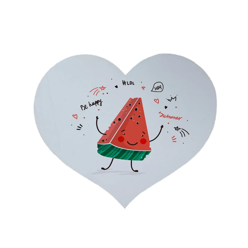 پادری مدل قلب طرح هندوانه کد 8430 سایز 90 × 90 سانتی متر