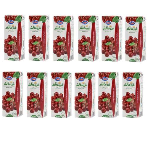 آبمیوه آلبالو میهن - 200 میلی لیتر بسته 12 عددی