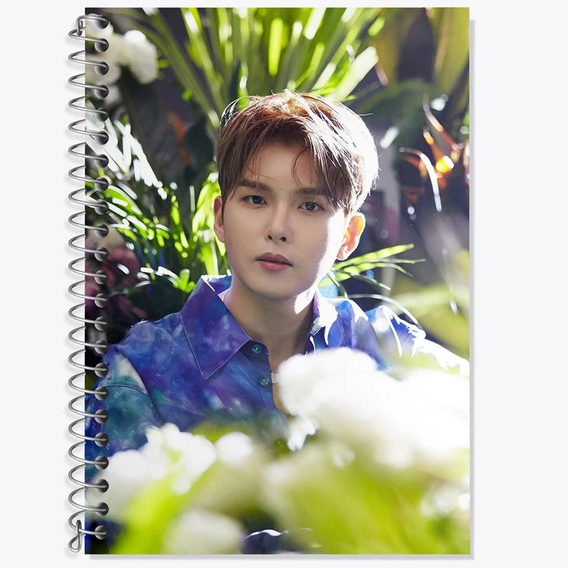 دفتر زبان 50 برگ خندالو مدل سه خط طرح ریووک گروه سوپر جونیور Super Junior کد 12172