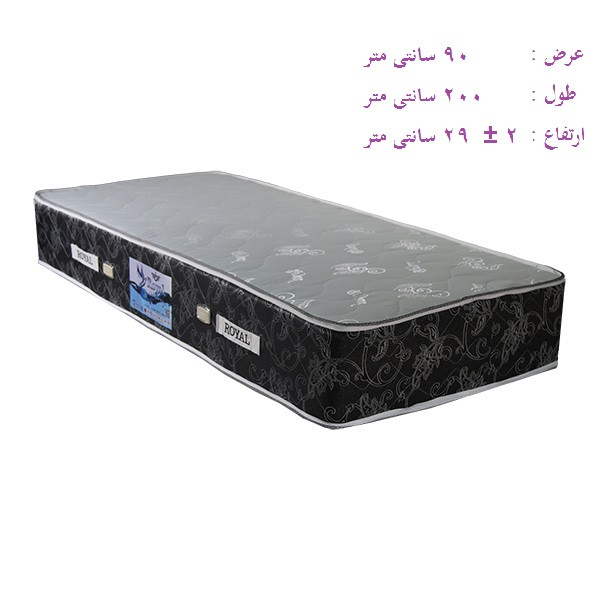 تشک رویال مدل آیسان طبی فنری کد M07 یک نفره سایز 200 × 90 سانتی‌ متر