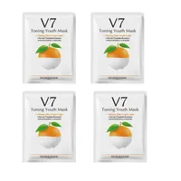 ماسک صورت بایو آکوا مدل ORGV7 وزن 30 گرم بسته 4 عددی 