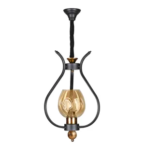 چراغ آویز تک شعله چشمه نور کد 1701/1BK