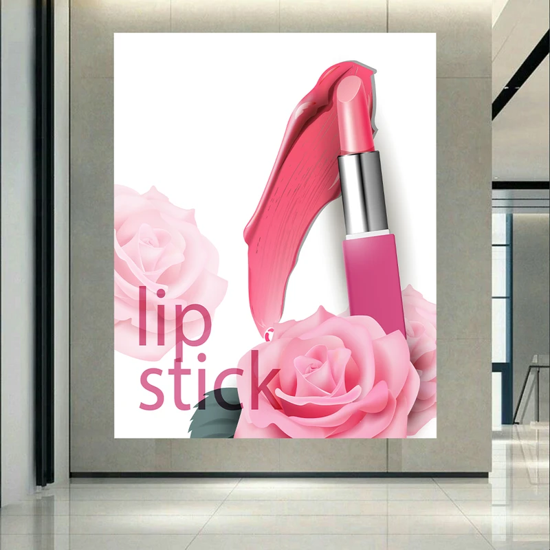 پوستر طرح مخمل رژ لب مدل گل رز کد AR303711