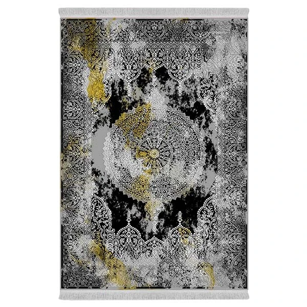 فرش پارچه‌ای دفه مدل فرشینه طرح مدرن کد 136