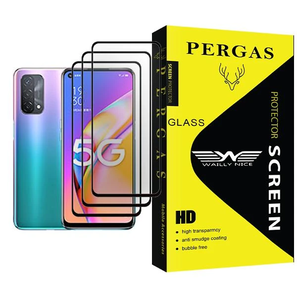 محافظ صفحه نمایش وایلی نایس مدل Pergas Glass MIX003 مناسب برای گوشی موبایل اوپو A93 5G بسته سه عددی