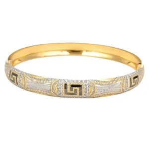 تخفیف النگو طلا 18 عیار زنانه رضا گلد مدل تک ورساچ سایز 3