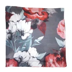 روسری زنانه مدل ارکیده  حاشیه دار کد 002