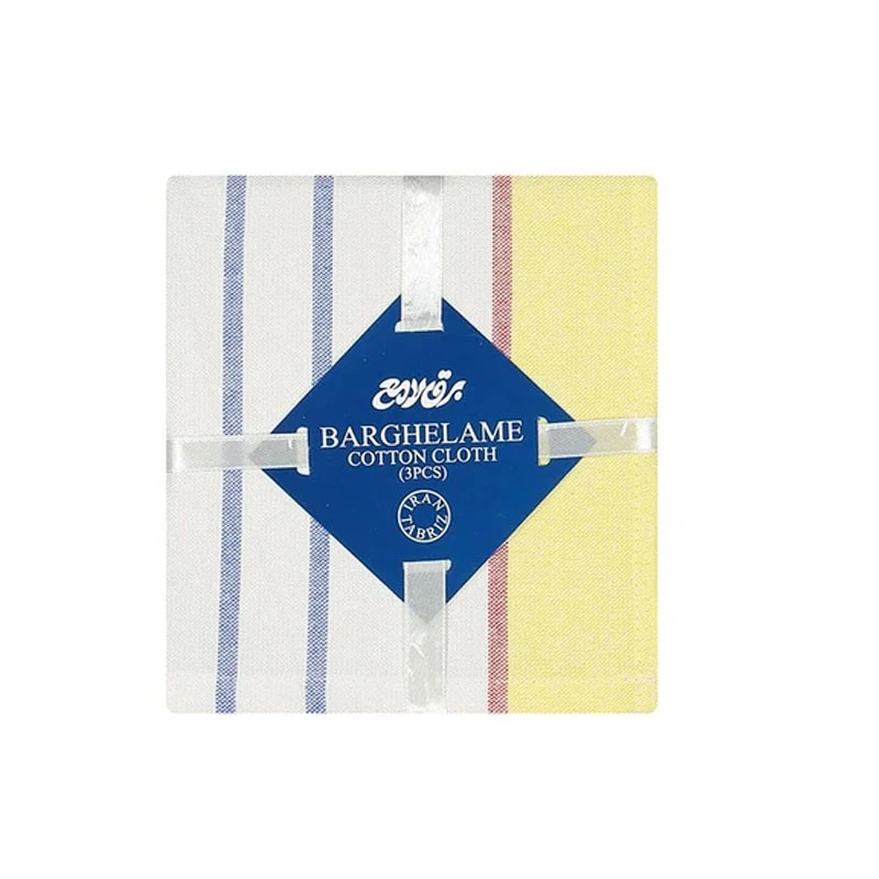 دستمال آشپزخانه برق لامع مدل مربع کد B39 مجموعه 3 عددی