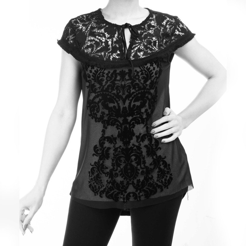 بلوز آستین کوتاه زنانه مدل مجلسی کد 707