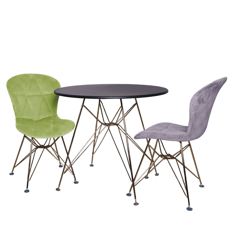 میز و صندلی ناهارخوری 2 نفره مدل MET01