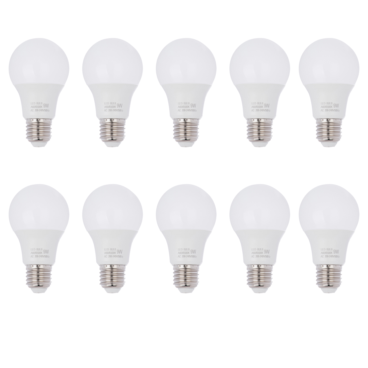 لامپ ال ای دی 9 وات میرا مدل بالب پایه E27 بسته 10 عددی