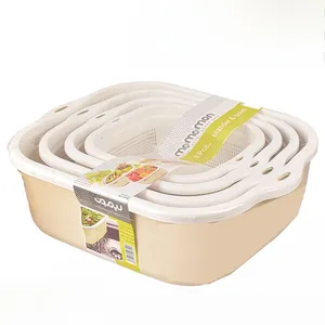 ست آبکش و لگن 8 پارچه لیمون کد HS5