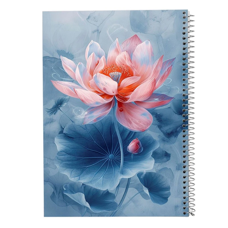 دفتر ژورنال نویسی 50 برگ مدوپد مدل نقطه ای طرح گل کد DF15948